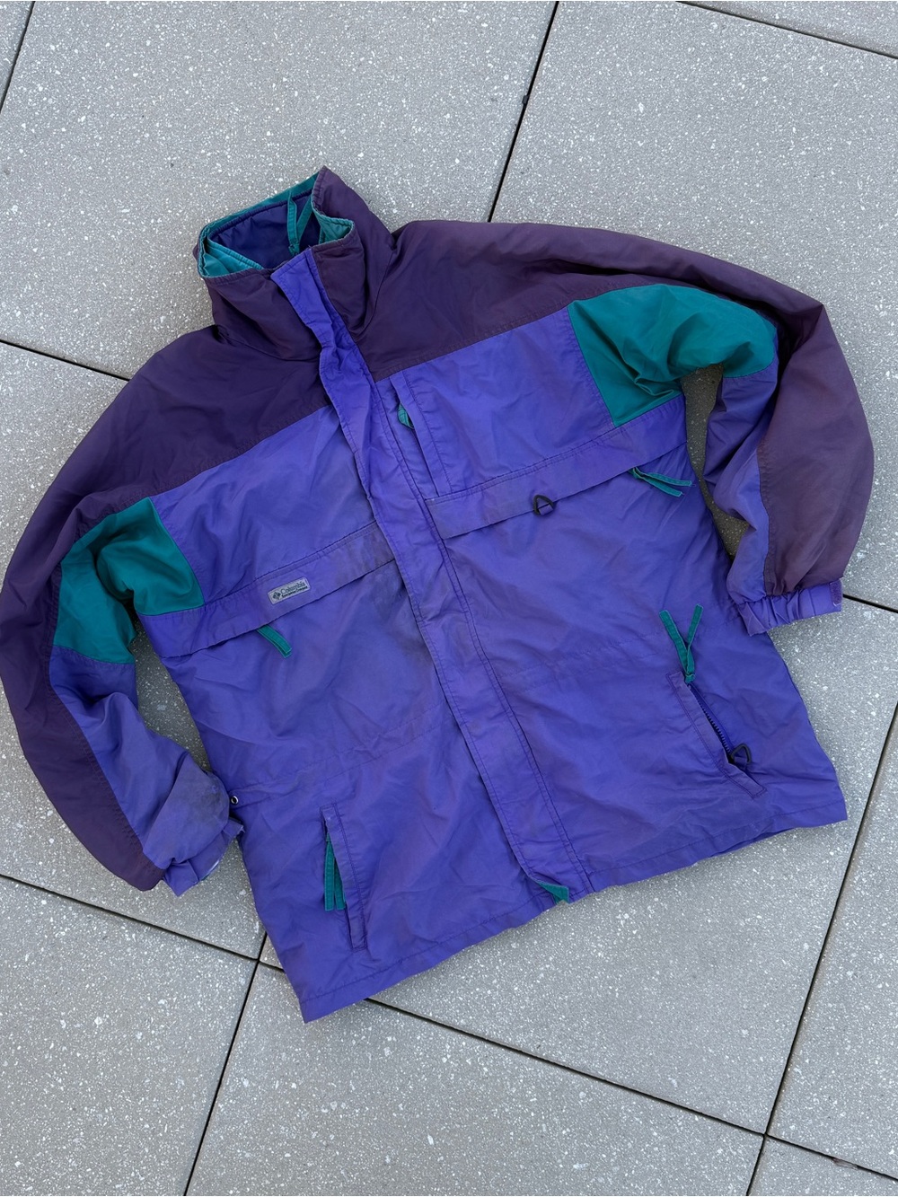 Vintage Columbia Grizzmo Purple Reversible Winter Outdoor Jacket